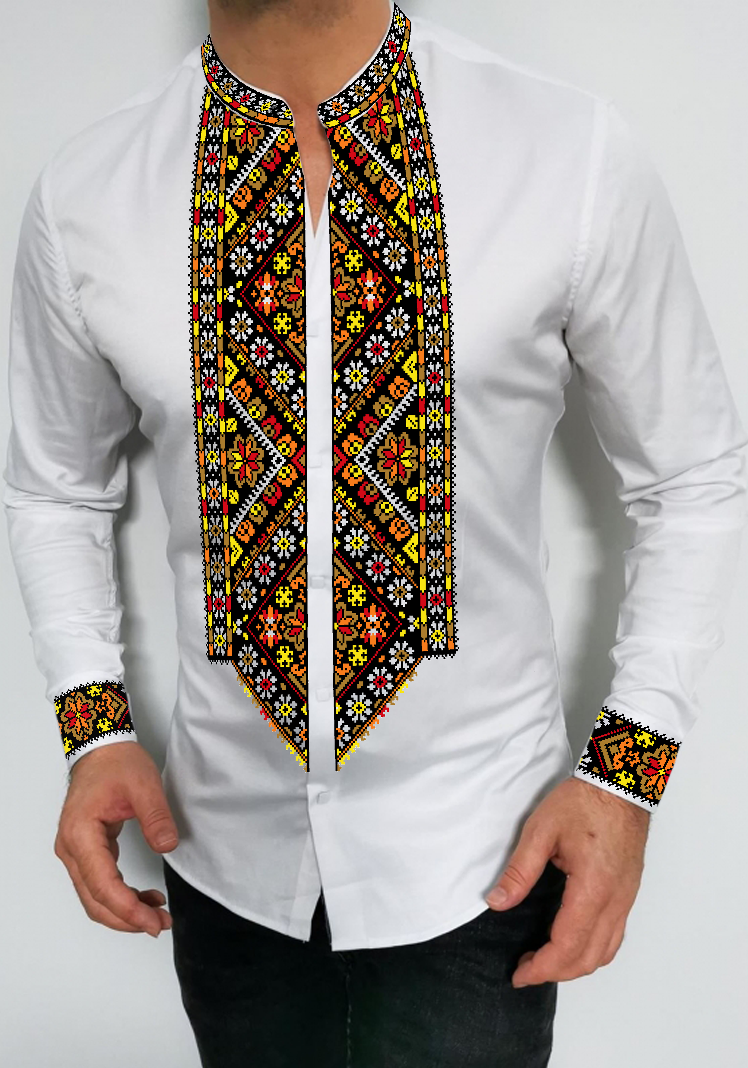 Заготовка для вишивки нитками/бісером домоткане полотно (СЧГ-482)