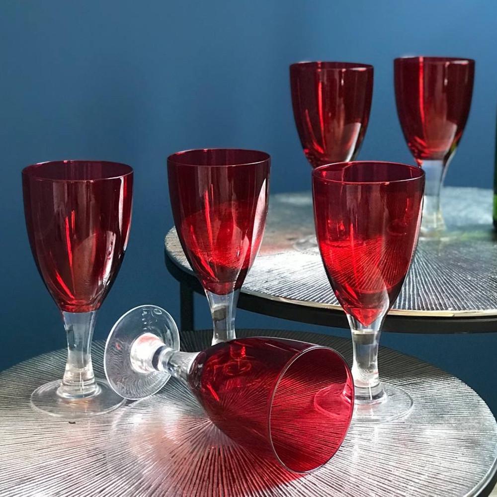 Набор бокалов для вина Пурпур 6 шт. 350 мл Красный (21-36509-10) - фото 3
