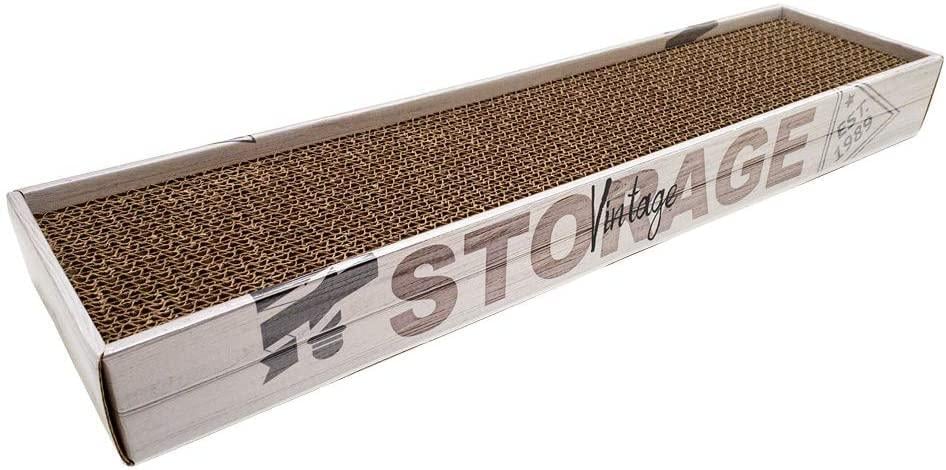 Когтеточка с кошачьей мятой Croci Homedecor Essence из гофрокартона 48х12х5 см дуб