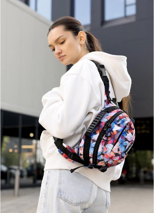 Сумка женская Sambag Flowers через плечо тканевая (10950301517)