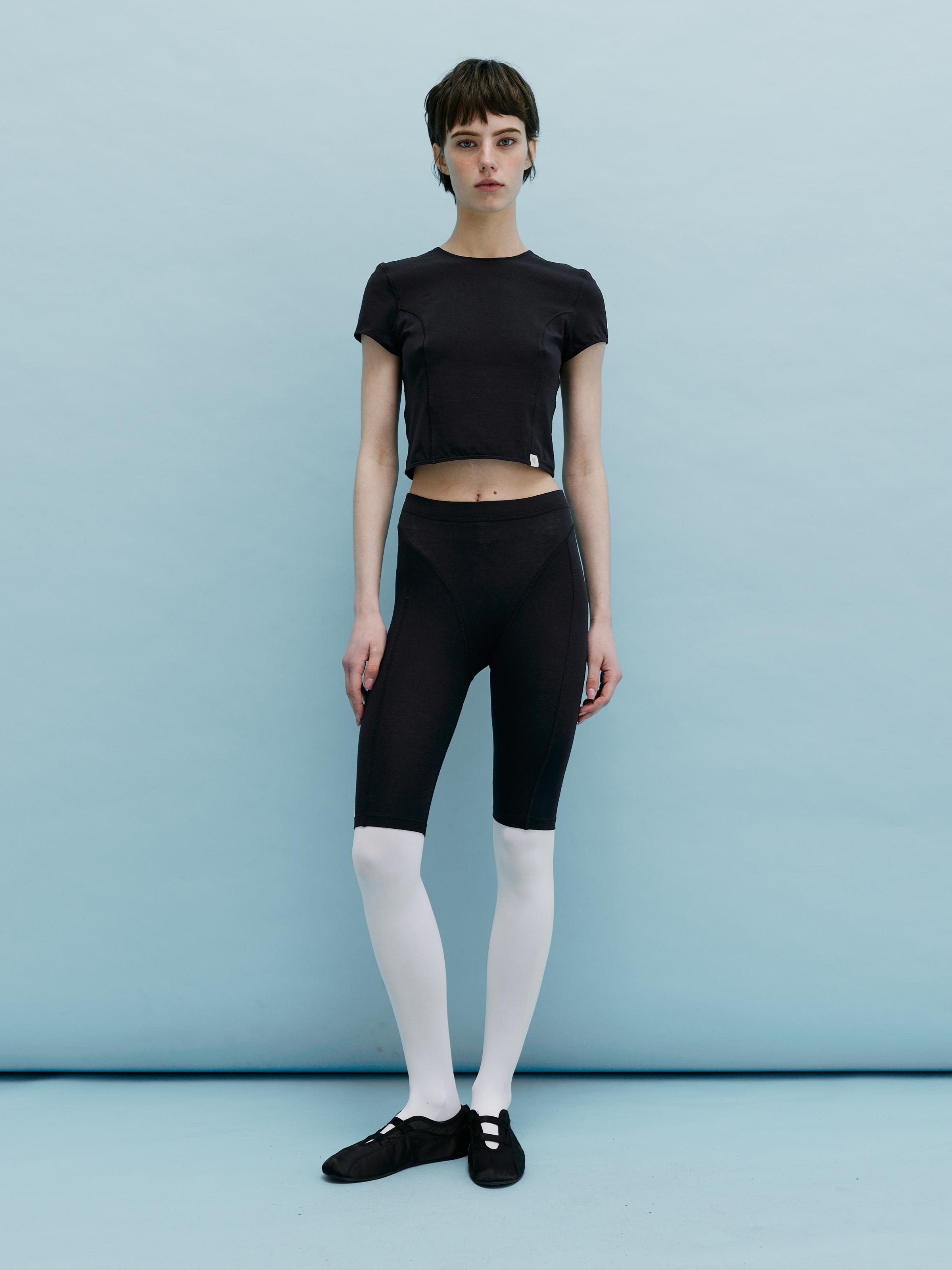 Велосипедки женские с декоративными швами ROZA 230903 XS Черный (4824005700064) - фото 7