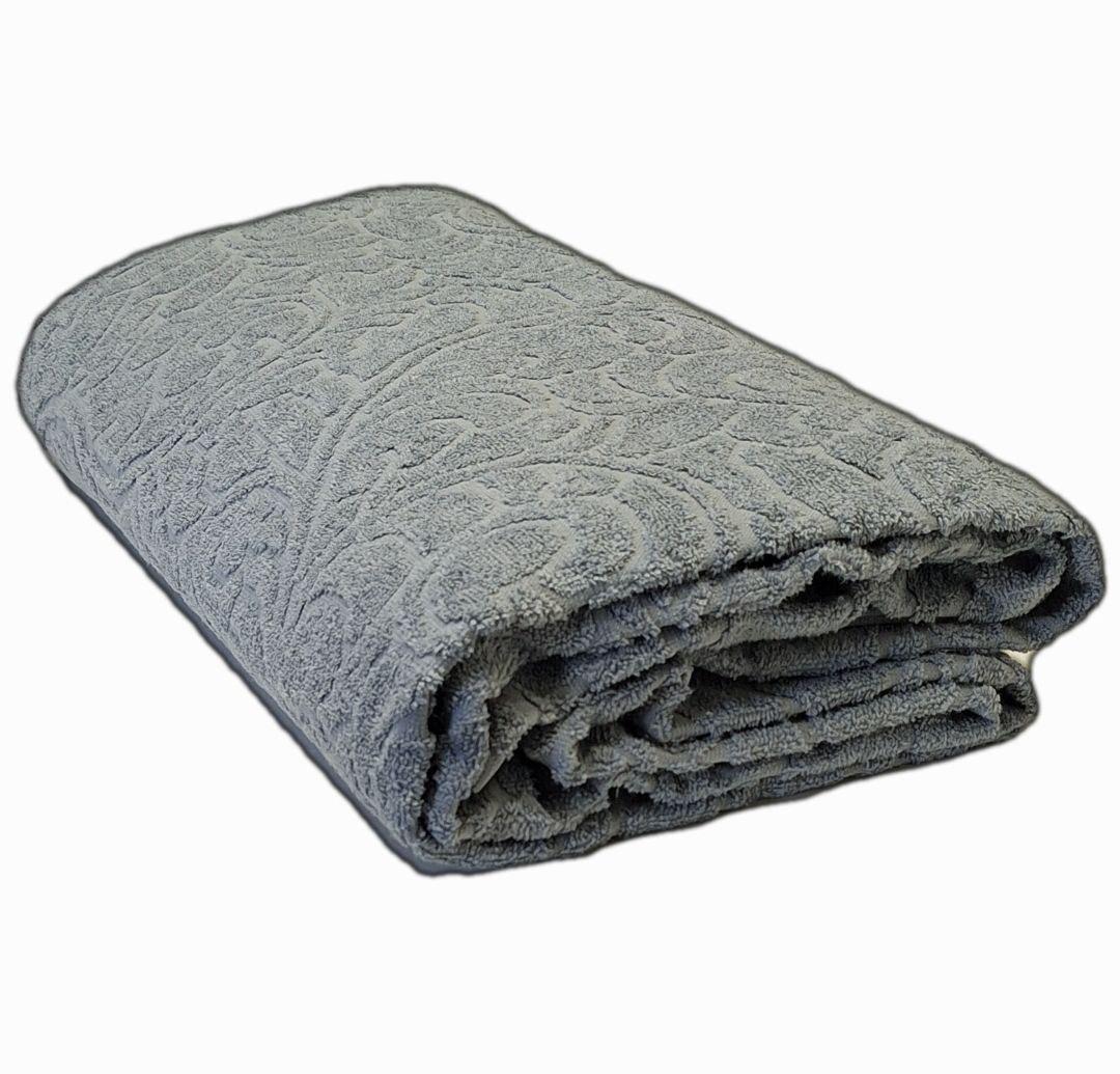Простынь махровая Parisa Home 150x200 см Серый (1081)