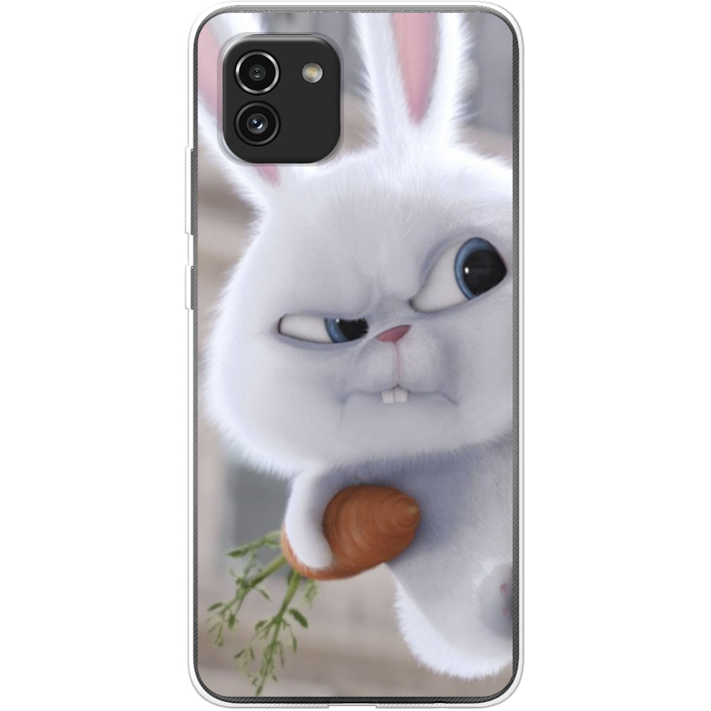 Чохол  BoxFace Samsung Galaxy A03 (A035) Rabbit Snowball Прозорий силікон (44031-up1116-44031)
