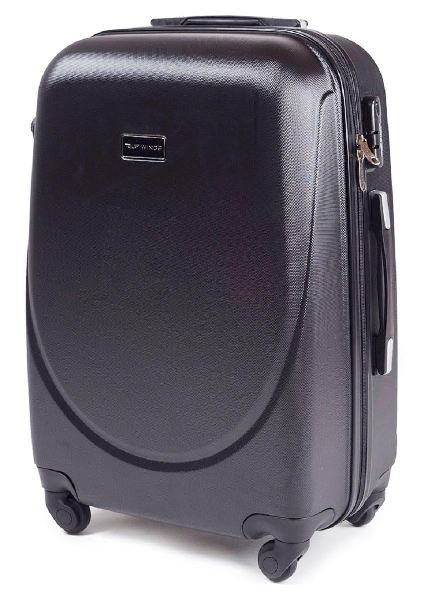 Чемодан пластиковый WINGS 310 средний с расширением Графит (Wp00058)