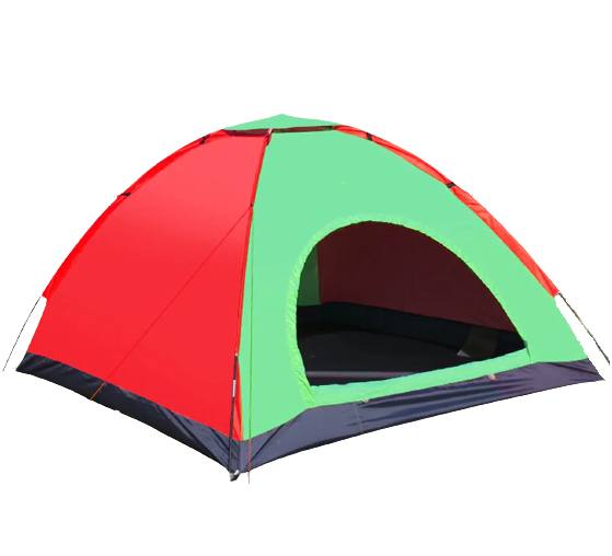 Палатка туристическая 2-х местная Outdoor New Tent  200х100х110 см Зеленый/Красный (ff075d71)