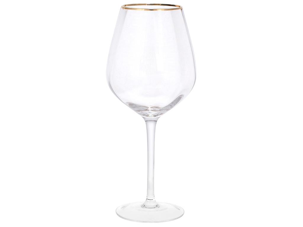Бокал для красного вина с золотым кантом Monica 570 мл (BDI-579-214)