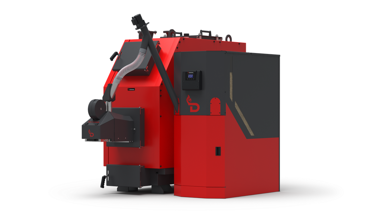 Котел Domna 200 кВт/пальник пеллетний Domna 200 кВт/шнек/бункер 1000 л (2519303323)