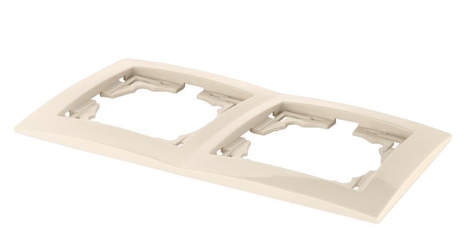 Рамка двомісна MARSHEL ELEGANT F E-2 Beige (FE-2 Beige)