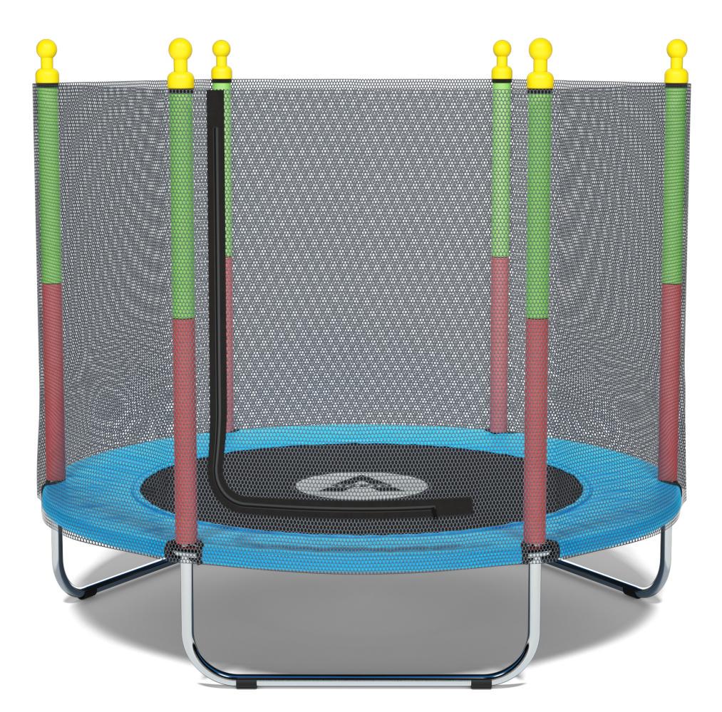 Батут дитячий манеж Atleto KRB10 на блискавці із захисною сіткою до 60 кг 140 см Синій (106-76-21000163) - фото 2 Батут дитячий манеж Atleto KRB10 на блискавці із захисною сіткою до 60 кг 140 см Синій (106-76-21000163) - фото 2