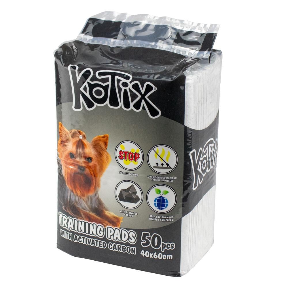 Пелюшки для собак одноразові Kotix з активованим вугіллям 50 шт. 40x60 см (2295141638)