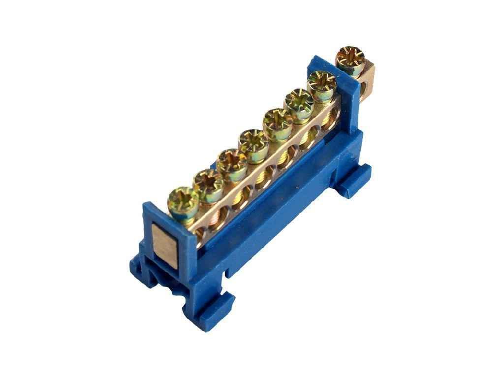 Шина нулевая Electro House 8 отверстий на DIN рейку EH-BN-8 (805936)