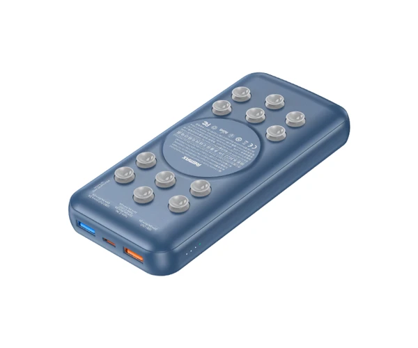 Батарея портативная Remax RPP-207 Tanyl 20000mAh QC PD 18W с функцией беспроводной зарядки Qi 22,5W 15W Blue Батарея портативная Remax RPP-207 Tanyl 20000mAh QC PD 18W с функцией беспроводной зарядки Qi 22,5W 15W Blue