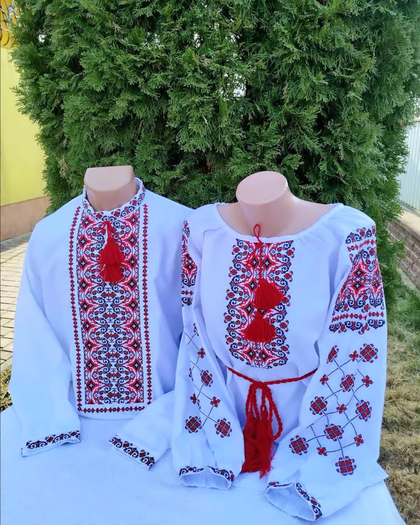 Вишиванки для пара Два кольори р. 44 Червоний (29378509)