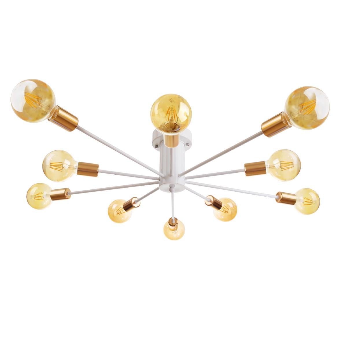 Люстра Brille BR-01 605C/10 E27 WH/G на 10 лампочек