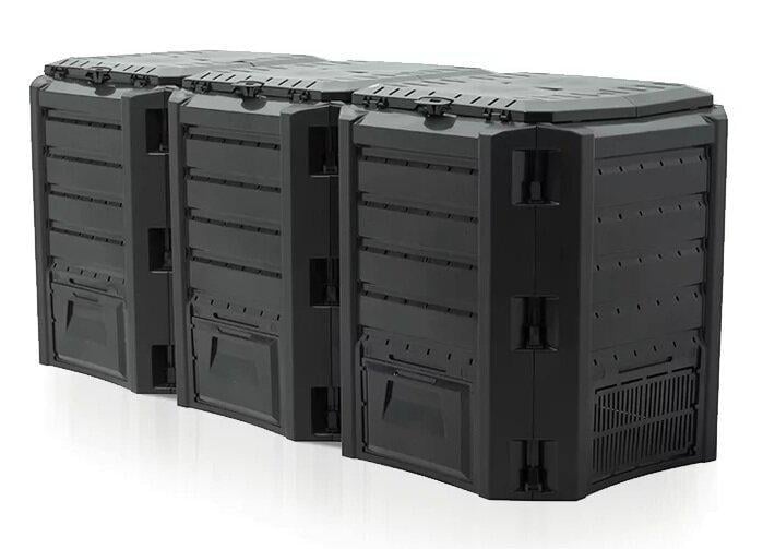 Контейнер для компоста садовый Prosperplast Compogreen 1200 л Черный (IKSM-1200C 1200L) Контейнер для компоста садовый Prosperplast Compogreen 1200 л Черный (IKSM-1200C 1200L)