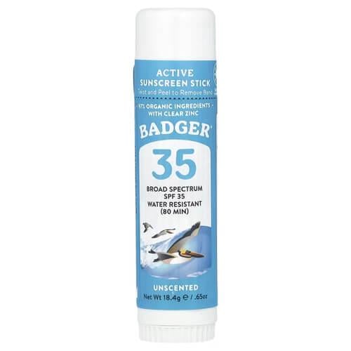 Солнцезащитное средство Badger Active Sunscreen Stick SPF 35 18,4 г (WSB-47207) Солнцезащитное средство Badger Active Sunscreen Stick SPF 35 18,4 г (WSB-47207)