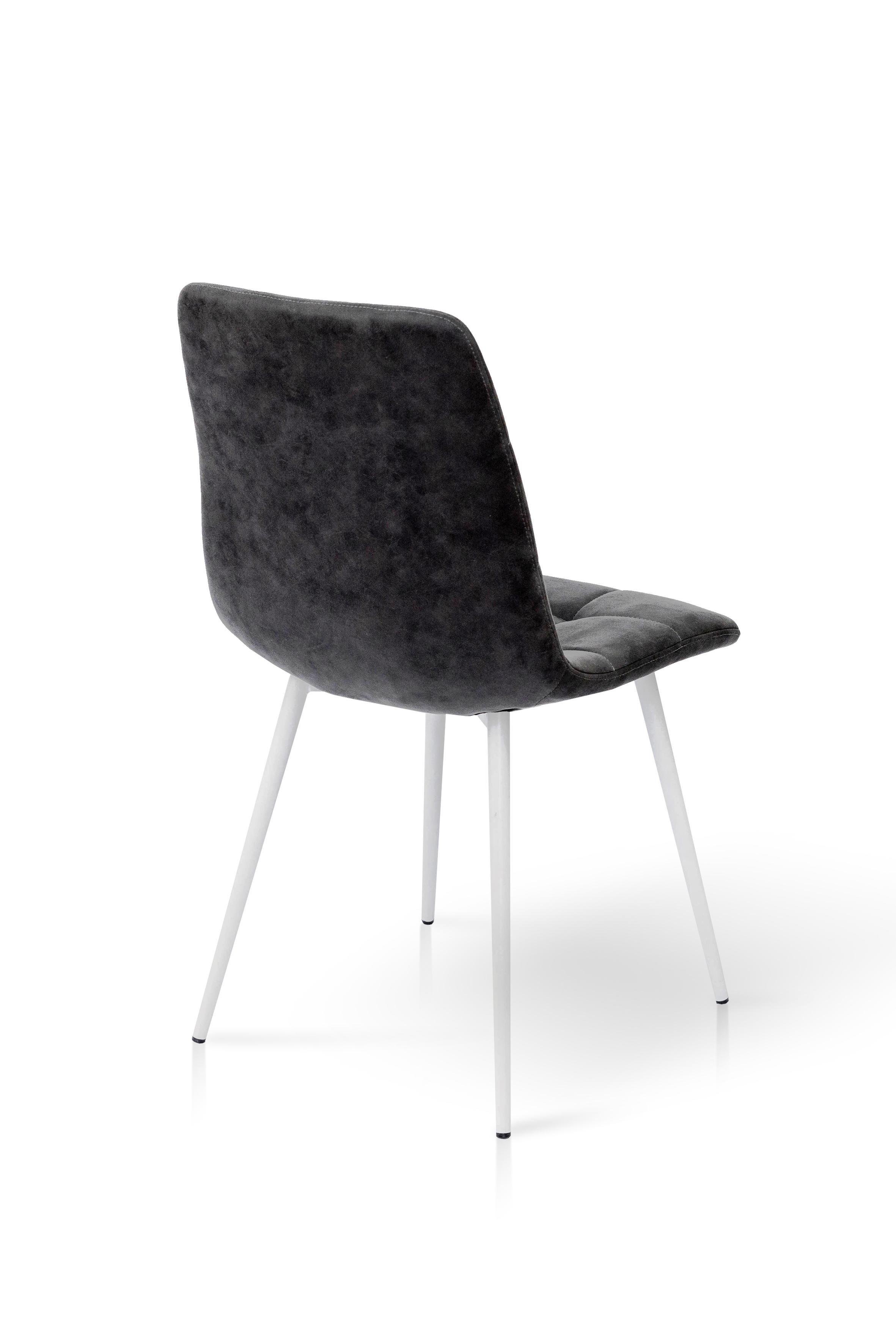 Стул для кухни и гостиной ГРЕЙС Чили круглый 440х890х460 мм Белый/Винтаж-серый (GAА0052365) - фото 3 Стул для кухни и гостиной ГРЕЙС Чили круглый 440х890х460 мм Белый/Винтаж-серый (GAА0052365) - фото 3