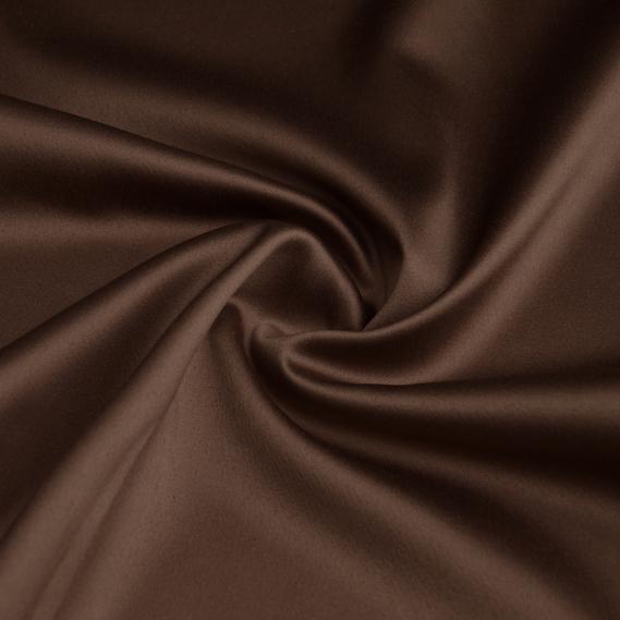Ткань костюмно-плательная атлас IDEIA Lux 1,5 м Шоколадный (2200004252445)