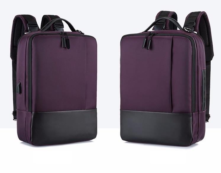 Сумка-рюкзак для ноутбука 15,6" 41х30х13 см Фіолетовий (СР-1201-3) - фото 2 Сумка-рюкзак для ноутбука 15,6" 41х30х13 см Фіолетовий (СР-1201-3) - фото 2