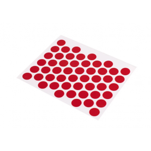 Заглушка самоклеюча Weiss на конфірмат d 14 мм 50 шт. Червоний (714376)