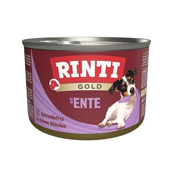 Корм влажный для собак Rinti Gold mit Ente беззерновой полнорационный Утка 185 г (91001)