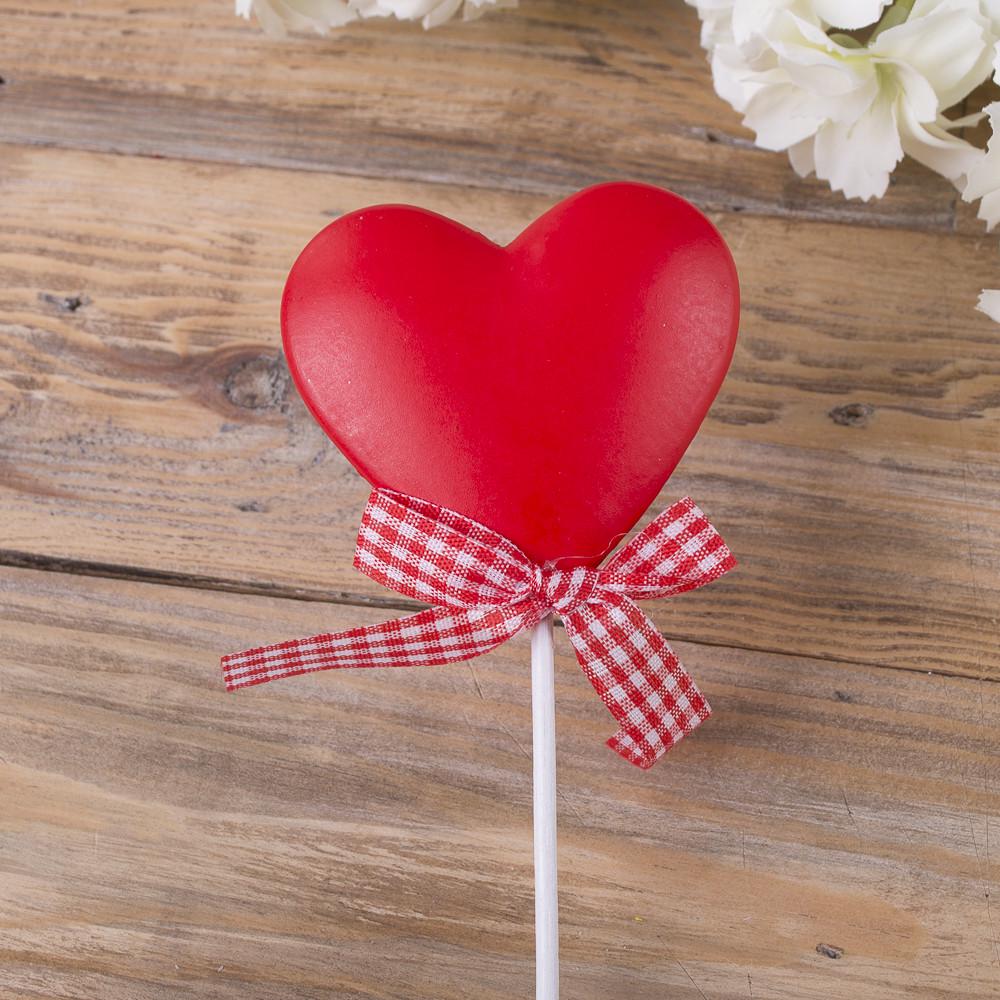 Топпер Сердце выпуклое Красный (2383)