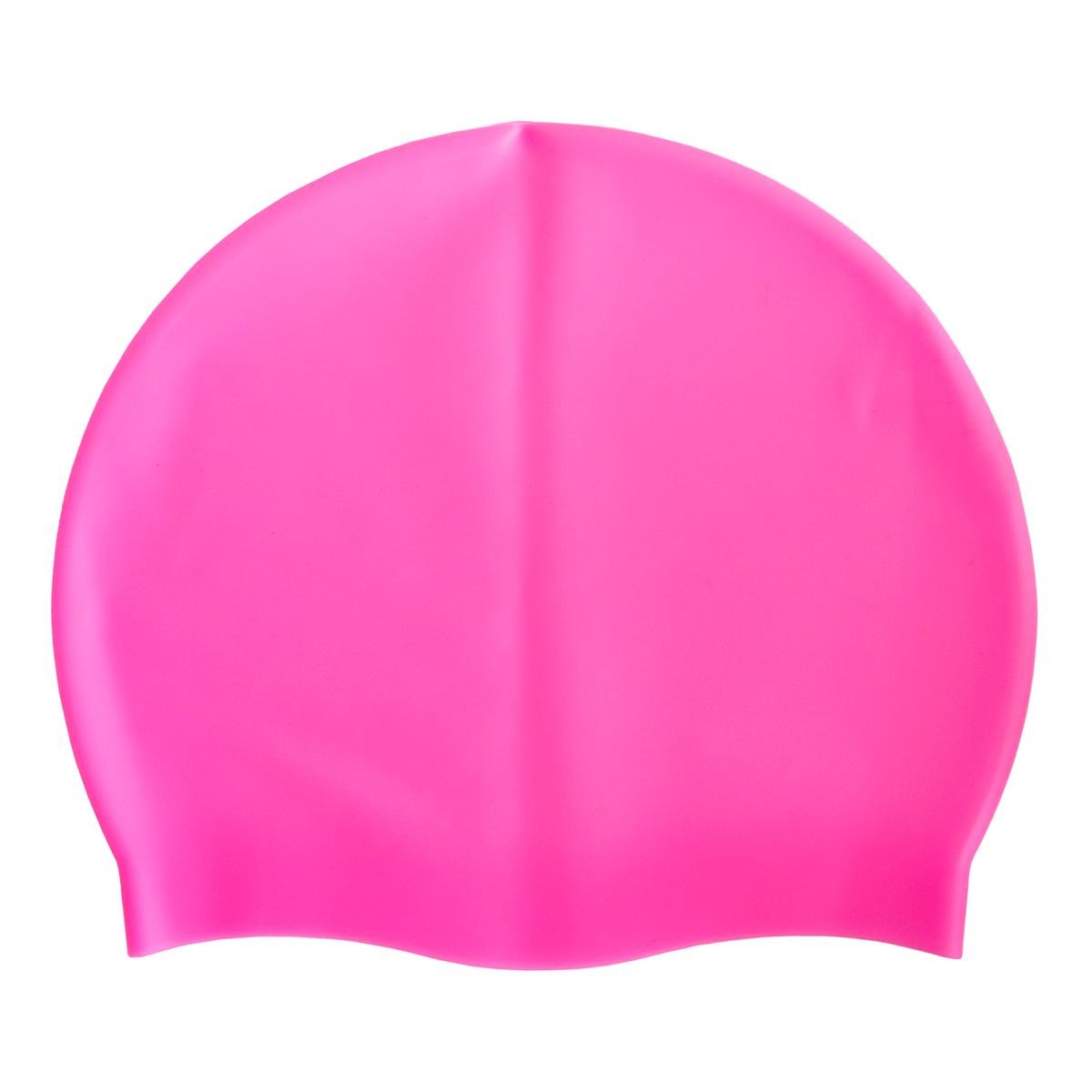 Шапочка силиконовая для плавания Silicone Swim Cap Розовый (1010090-Pink) - фото 1