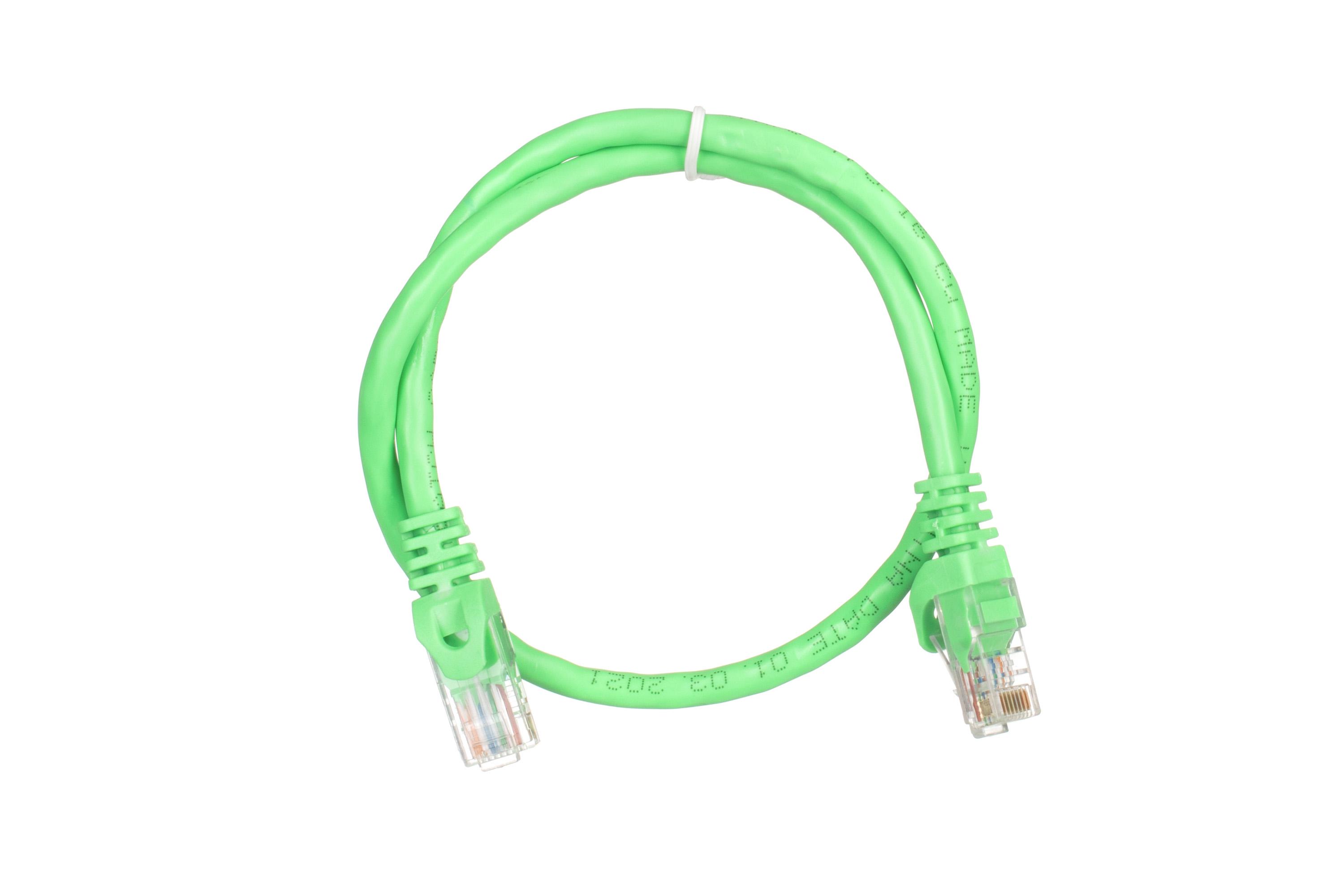 Патч-корд 2E Cat 6 26AWG с экранированной витой парой UTP 0,5 м Зеленый (2E-PC6COP-050GRN) - фото 1