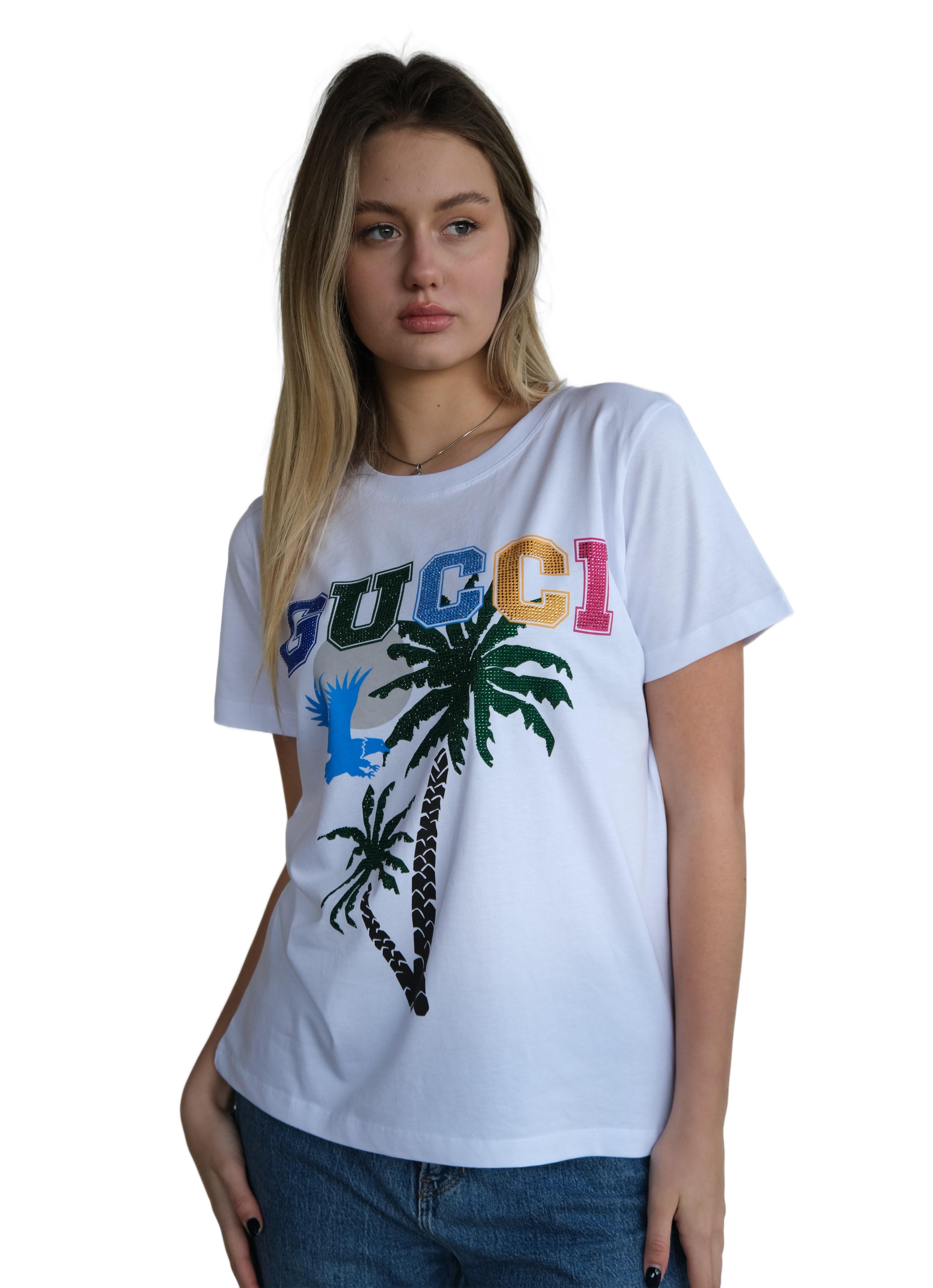 Футболка женская Gucci HB 33226 XL White (10811106) Футболка женская Gucci HB 33226 XL White (10811106)