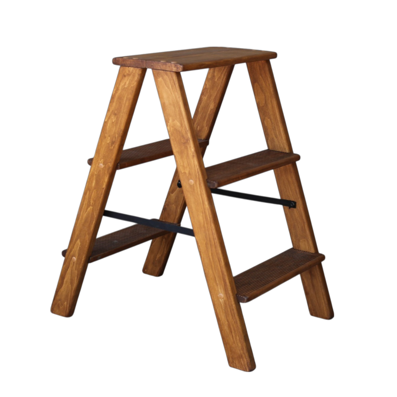 Табурет-лестница деревянный Студія Дерева Вільха Вестерн бытовой двусторонний 3 ступеньки Орех темный (31002853) - фото 3 Табурет-лестница деревянный Студія Дерева Вільха Вестерн бытовой двусторонний 3 ступеньки Орех темный (31002853) - фото 3