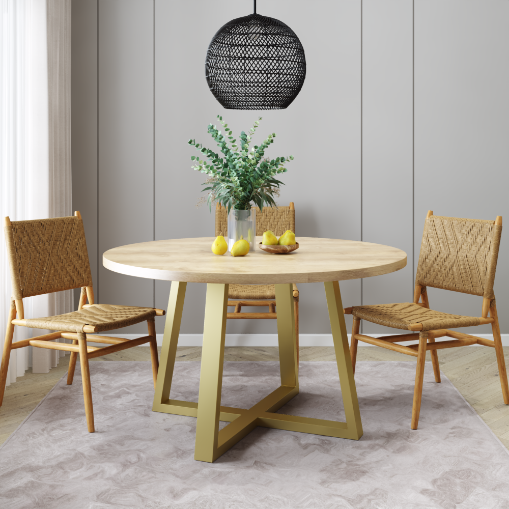 Каркас для столу з металу Berg 750х750 мм H 730 мм Золотий (1078) - фото 2 Каркас для столу з металу Berg 750х750 мм H 730 мм Золотий (1078) - фото 2