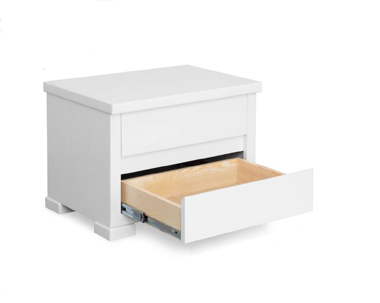 Тумба в спальню из натурального дерева STEMMA Тесса сосна Белый (34696) - фото 1 Тумба в спальню из натурального дерева STEMMA Тесса сосна Белый (34696) - фото 1