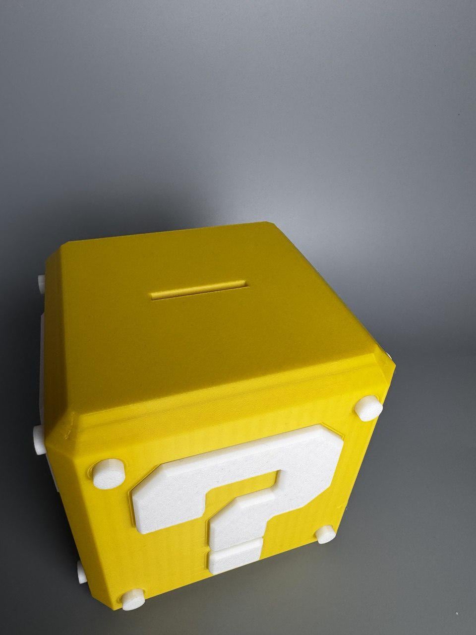 Копилка Question Block в стиле Mario 3D-печать (000091)