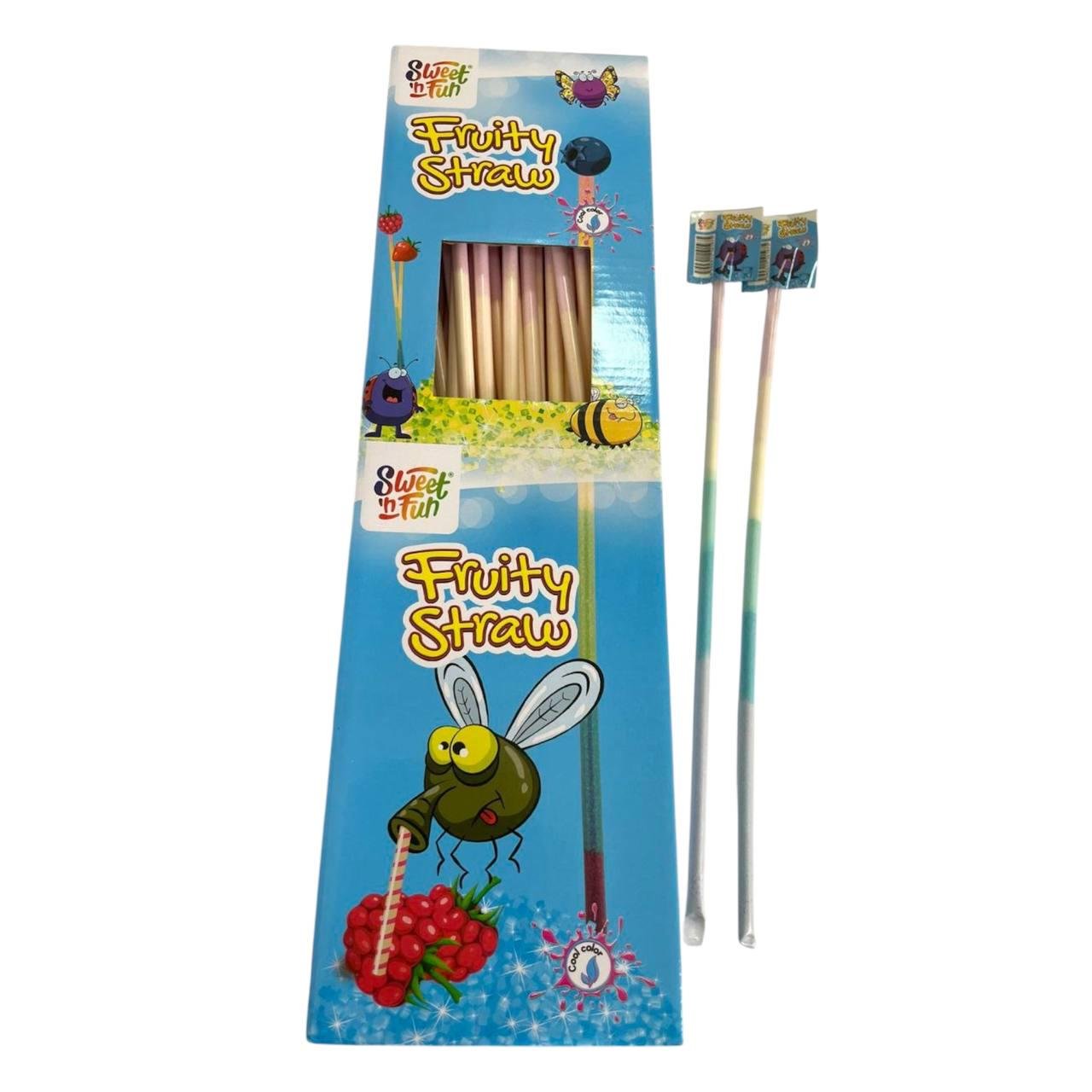 Соломки кислі фруктові Sweet'n Fun Fruity Straw 140 шт. (00000006491)