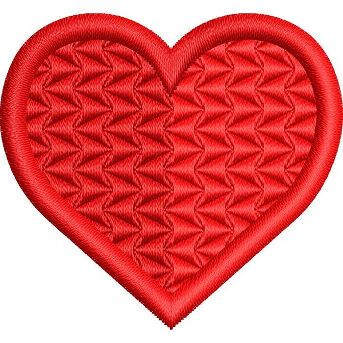 Нашивка патч Сердце №2 5x4,5 см (1801380518)