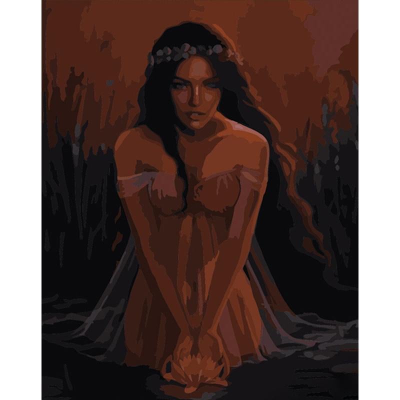 Картина по номерам Strateg Фея 40x50 см (Str-DY354)