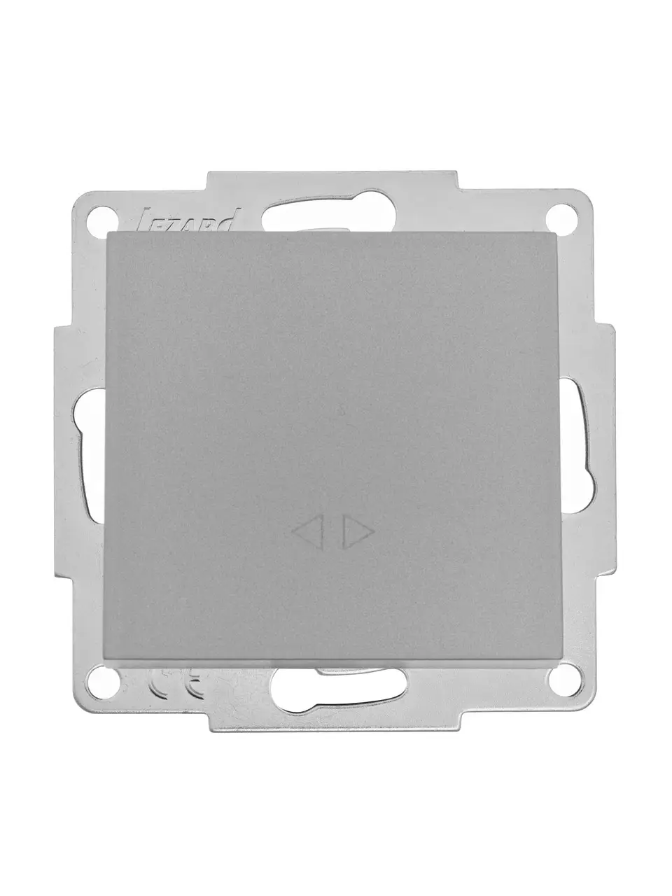 Выключатель Lezard Vesna 1-клавишный перекрестный без рамки Серый