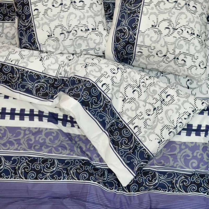 Комплект постельного белья евро Вилюта ранфорс 8630 Синий (2000001284)