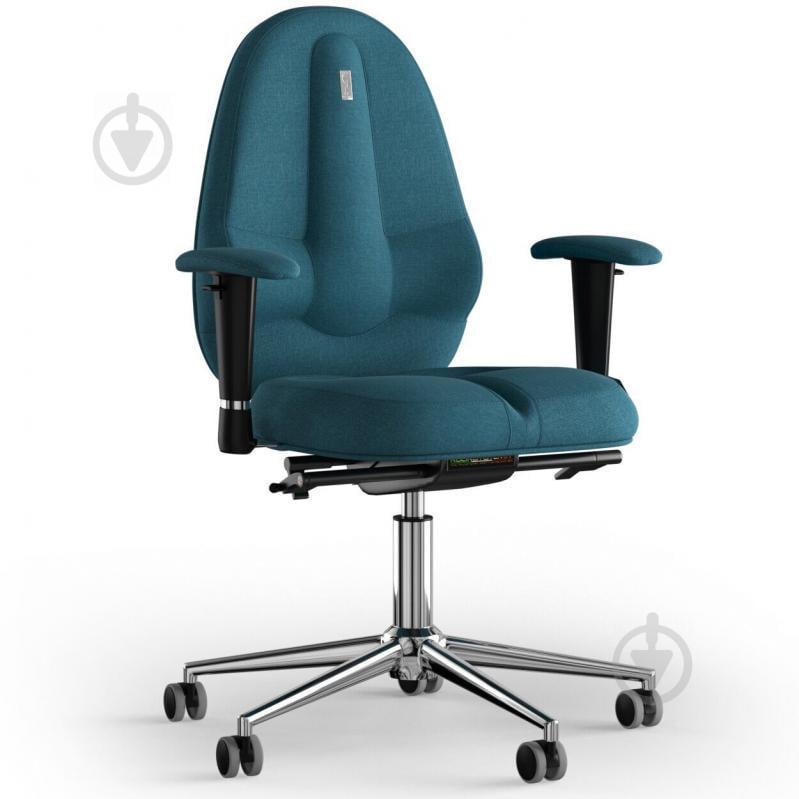 Кресло KULIK SYSTEM CLASSIC Ткань без подголовника без строчки Джинсовый (12-909-BS-MC-0511)