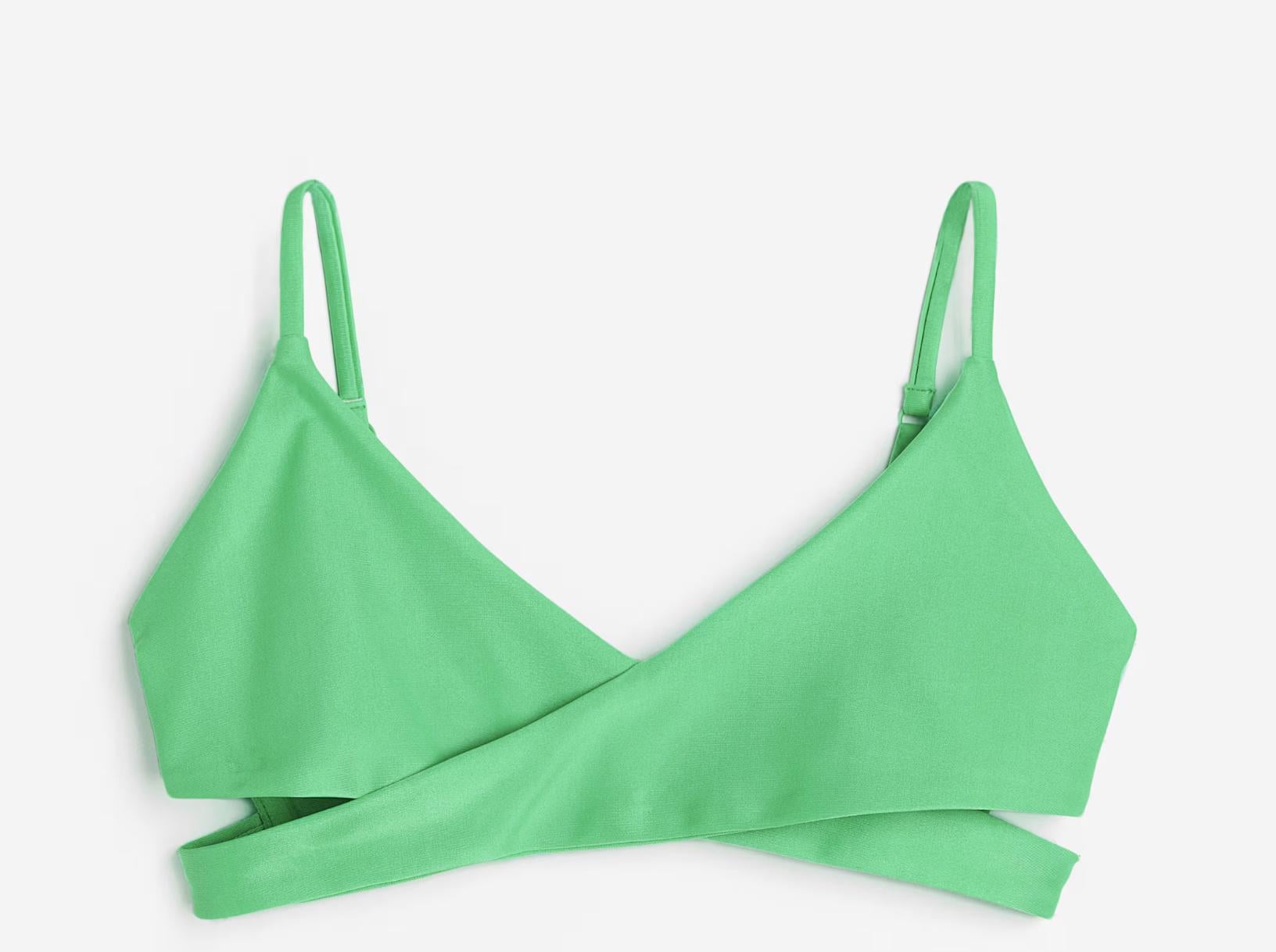 Купальный топ H&M 1147387-7 134-140 см Салатовый Купальный топ H&M 1147387-7 134-140 см Салатовый