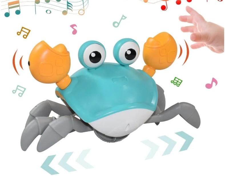Интерактивная игрушка Краб робот со звуковыми эффектами Голубой (24984744) - фото 3 Интерактивная игрушка Краб робот со звуковыми эффектами Голубой (24984744) - фото 3