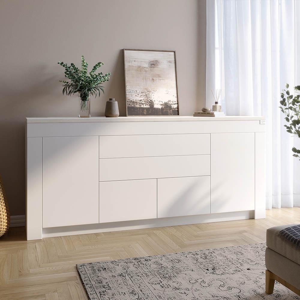 Комод Lion Ларрі-2 Нiмфея альба/Бетон Style (000-000-1832) Комод Lion Ларрі-2 Нiмфея альба/Бетон Style (000-000-1832)