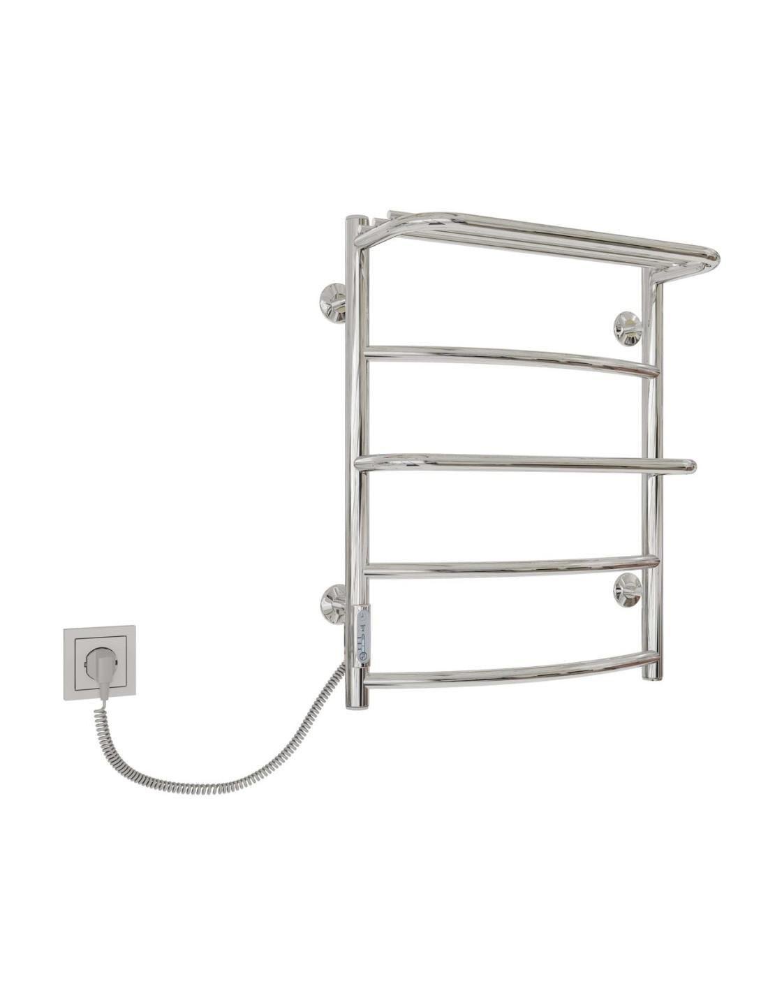 Полотенцесушитель KOSSER Каскад с полкой 600х500 мм/5 EL (KSR-ДКп01EL)