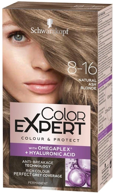 Крем-фарба стійка Color Expert з гіалуроновою кислотою 8-16 Світло-русявий попелястий