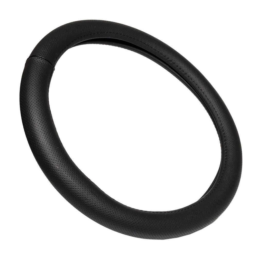 Чохол на кермо шкіряний Elegant Plus з одним швом і перфорацією ширина 9,5 см XXXXL 49 см Чорний (EL 105 820)