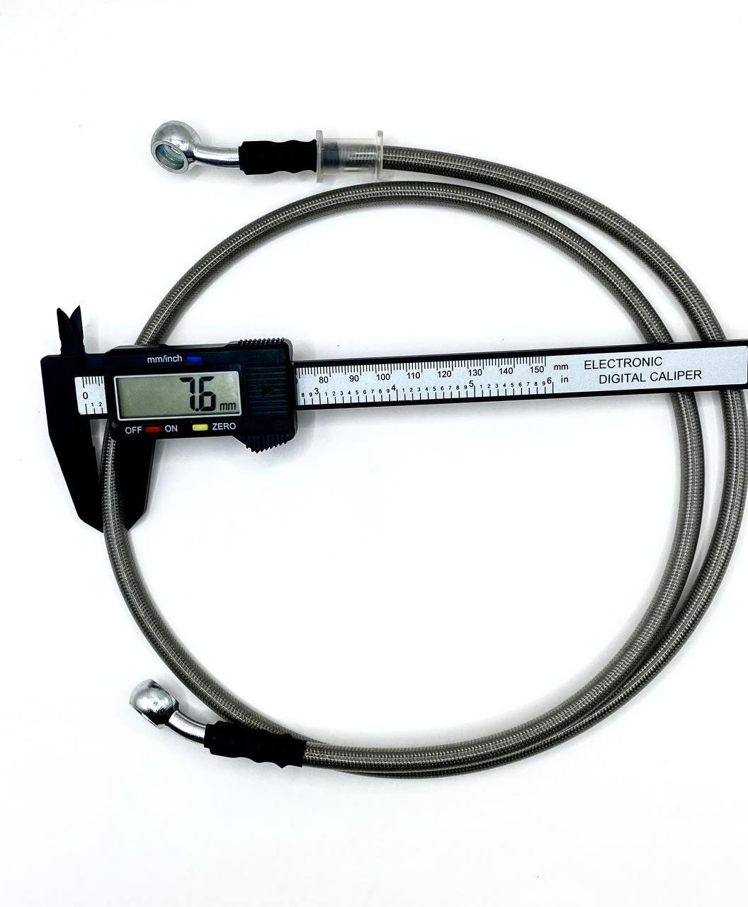 Гальмівний шланг армований із металевою опліткою для для квадроцикла ATV 110 см (ZR21) - фото 2 Гальмівний шланг армований із металевою опліткою для для квадроцикла ATV 110 см (ZR21) - фото 2