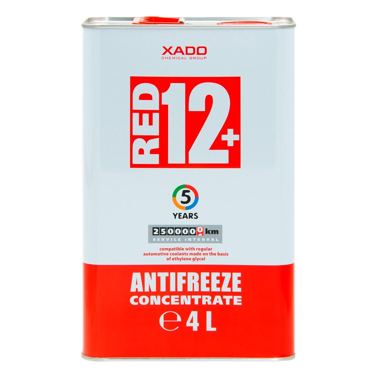 Антифриз Xado Antifreeze Red 12+ концентрат 4 л Красный (XA 50301_1)