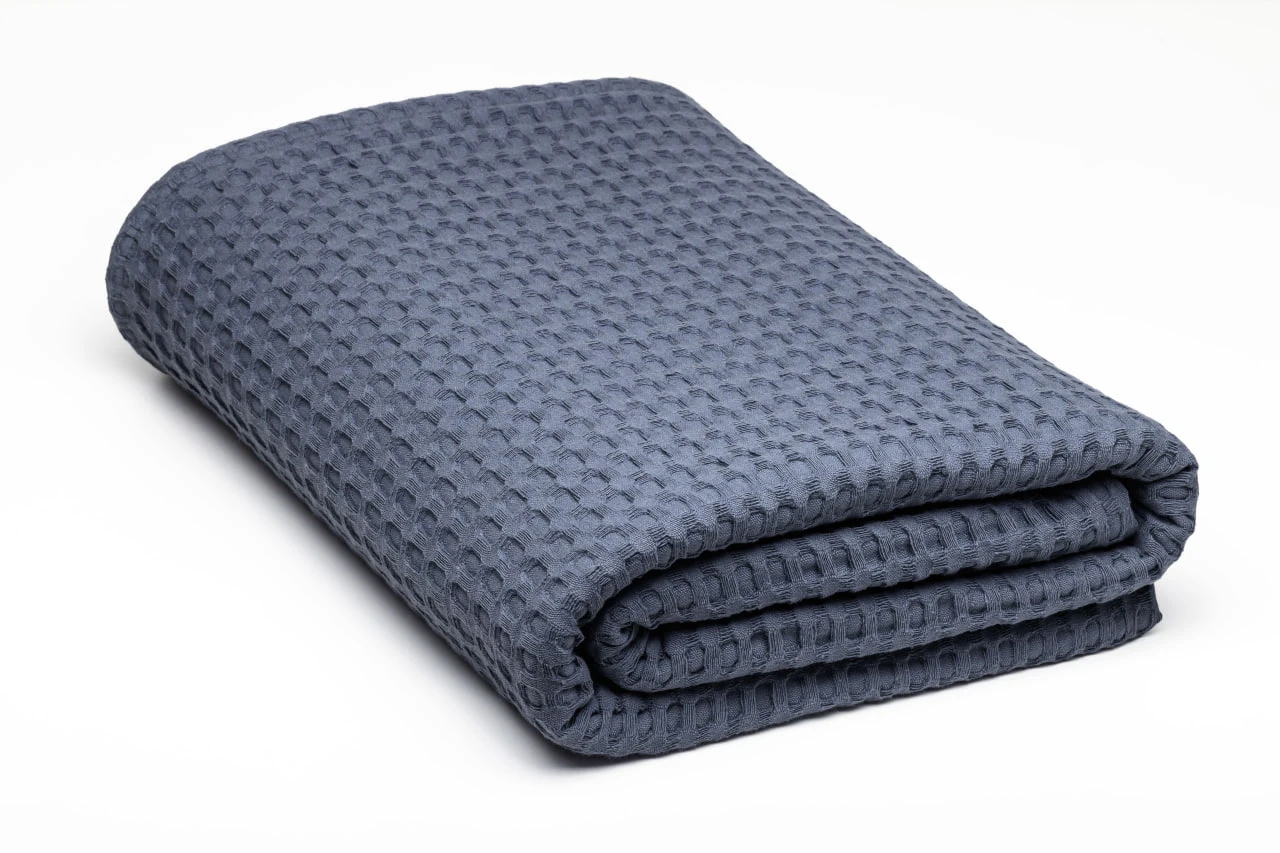 Плед вафельный HYGG семейный 230х250 см Серо-синий (311110) - фото 2 Плед вафельный HYGG семейный 230х250 см Серо-синий (311110) - фото 2