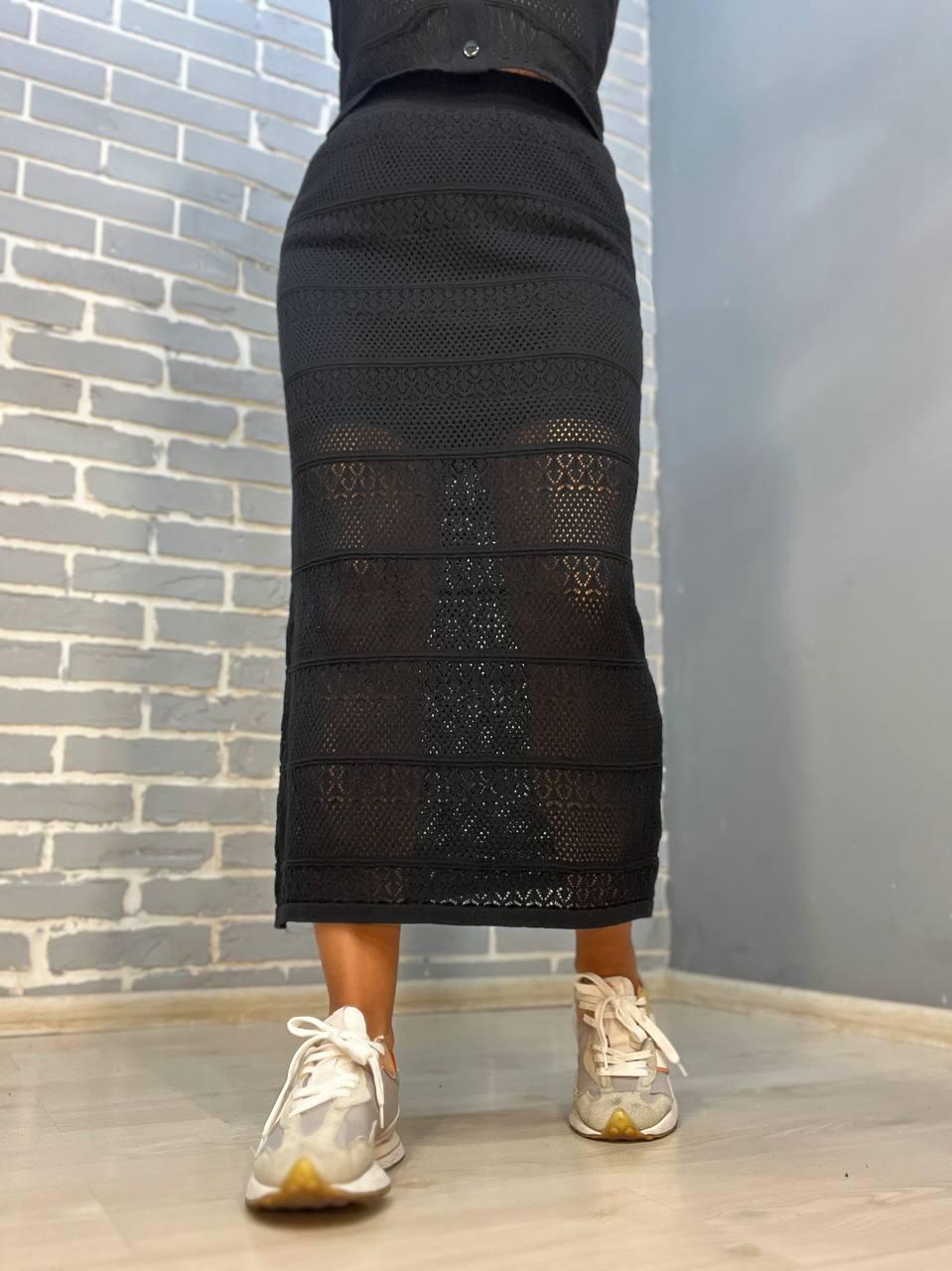 Костюм жіночий MINTAS 2456 спідниця довга з майкою OS Чорний (2444) - фото 7 Костюм жіночий MINTAS 2456 спідниця довга з майкою OS Чорний (2444) - фото 7