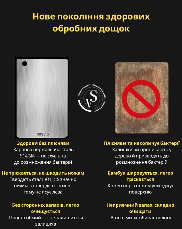 Доска из нержавеющей стали 25х15 см Серый (R9412) - фото 8 Доска из нержавеющей стали 25х15 см Серый (R9412) - фото 8